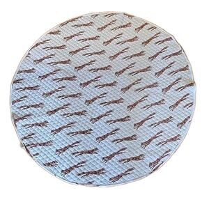 Kate Quinn Blue Jumping Fox Play MatViscose From Bamboo